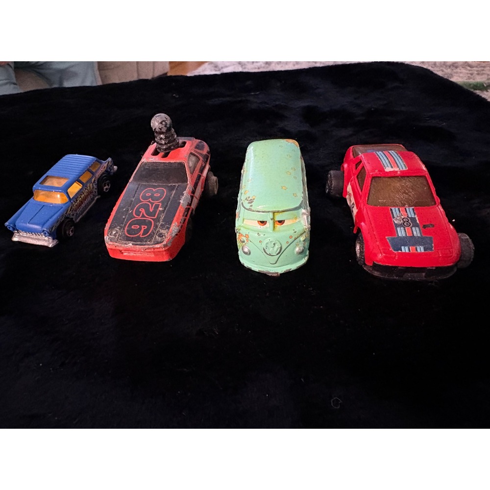 Vintage Diecast Toy Car Lot Hot Wheels Chevy Nomad Porsche 928 Fillmore VW Bus